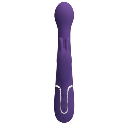 PRETTY LOVE - VIBRADOR CONEJO DEJON 3 EN 1 MULTIFUNCIÓN MORADO