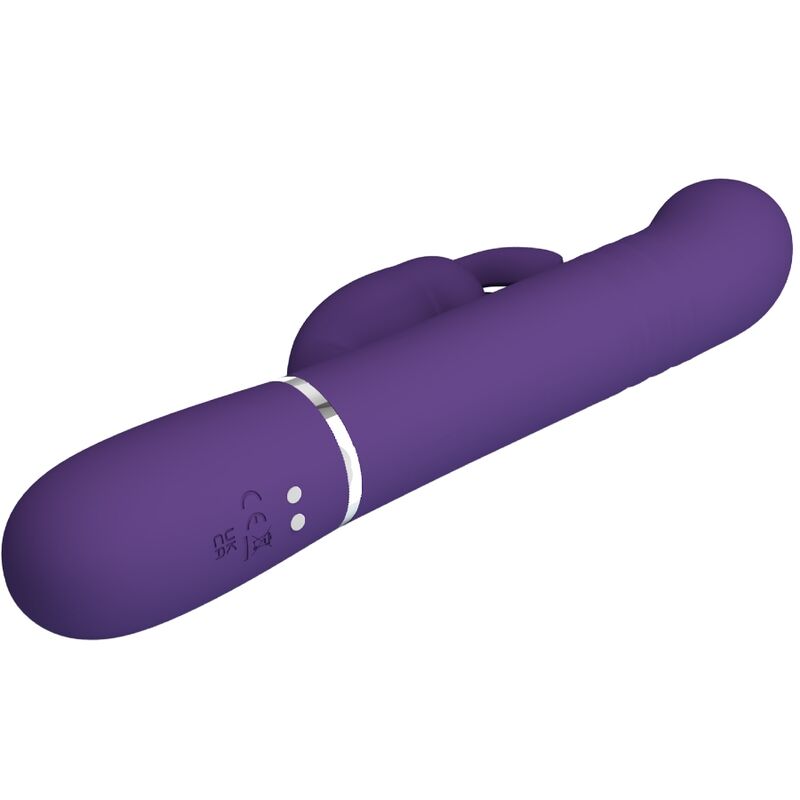 PRETTY LOVE - VIBRADOR CONEJO COALE 4 EN 1 MORADO