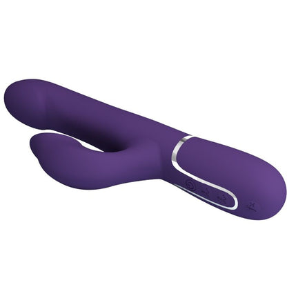 PRETTY LOVE - VIBRADOR CONEJO ZALIN PERLAS 4 EN 1 MORADO