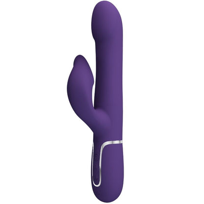 PRETTY LOVE - VIBRADOR CONEJO ZALIN PERLAS 4 EN 1 MORADO