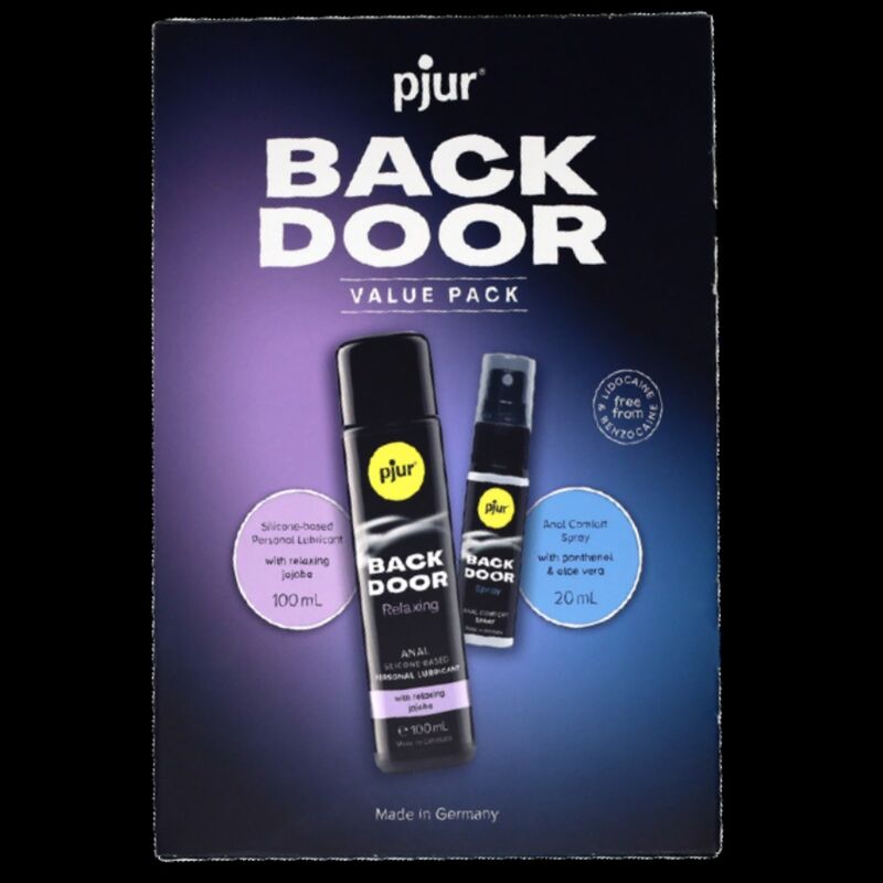 PJUR - SET DE LUBRICANTE ANAL Y SPRAY PARA PUERTA TRASERA