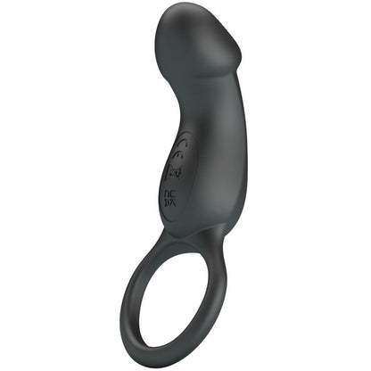 PRETTY LOVE - ANILLO VIBRADOR TRAE NEGRO CON ESTIMULADOR