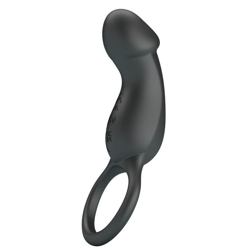 PRETTY LOVE - ANILLO VIBRADOR TRAE NEGRO CON ESTIMULADOR