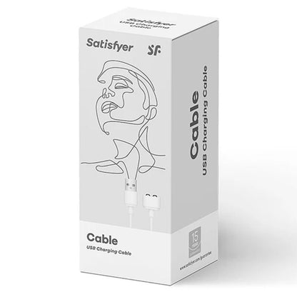 SATISFYER - CHARGUER CABLE WHITE