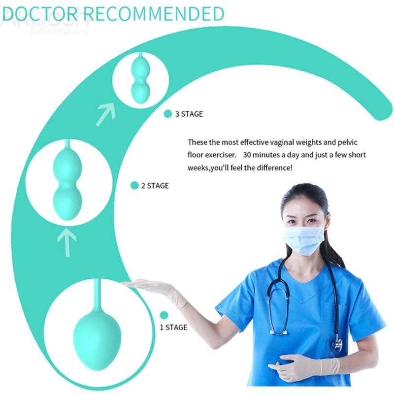 ARMONY - ANABIOSE POIDS VAGINAUX 3 NIVEAUX VERT