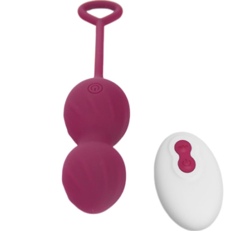 ARMONY - BLOSSOMS POIDS VAGINAUX VIBRANTS TÉLÉCOMMANDE 10 VIBRATIONS ROUGE FONCÉ