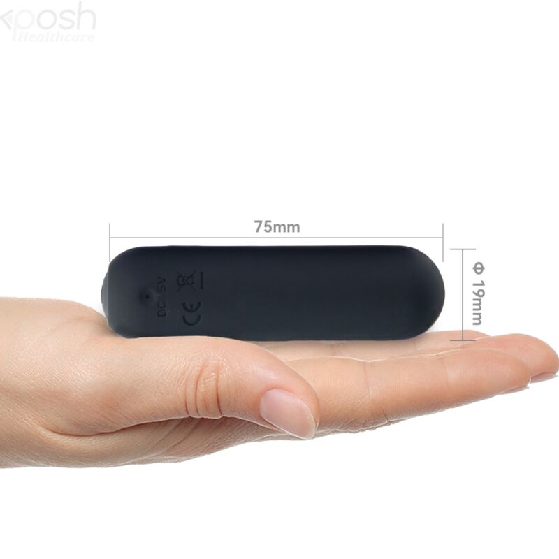 ARMONY - SPLASH HAHA BULLET VIBRANT EN SILICONE 10 VIBRATIONS 75 X 19 CM NOIR