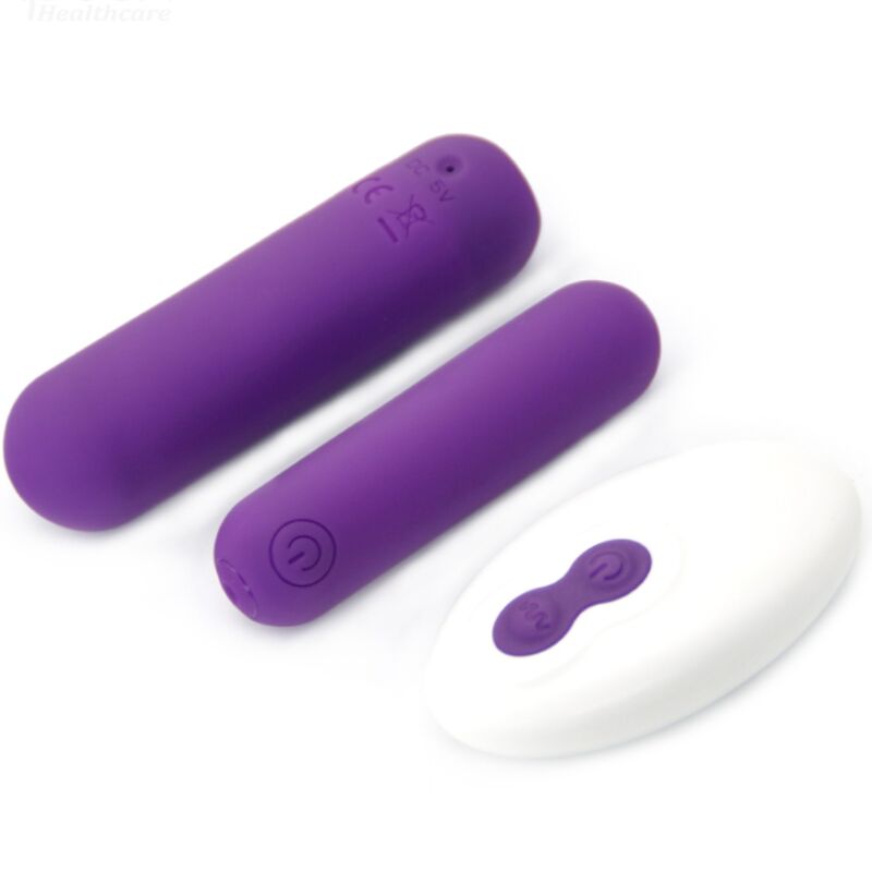 ARMONY - SPLASH JOLINE BULLET VIBRANT EN SILICONE TÉLÉCOMMANDE 10 VIBRATIONS 6,5 X 1,5 CM VIOLET