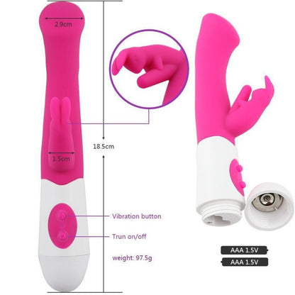 ARMONY - VIBRATEUR RABBIT ET STIMULATEUR DE POINT G 10 VITESSES ROSE