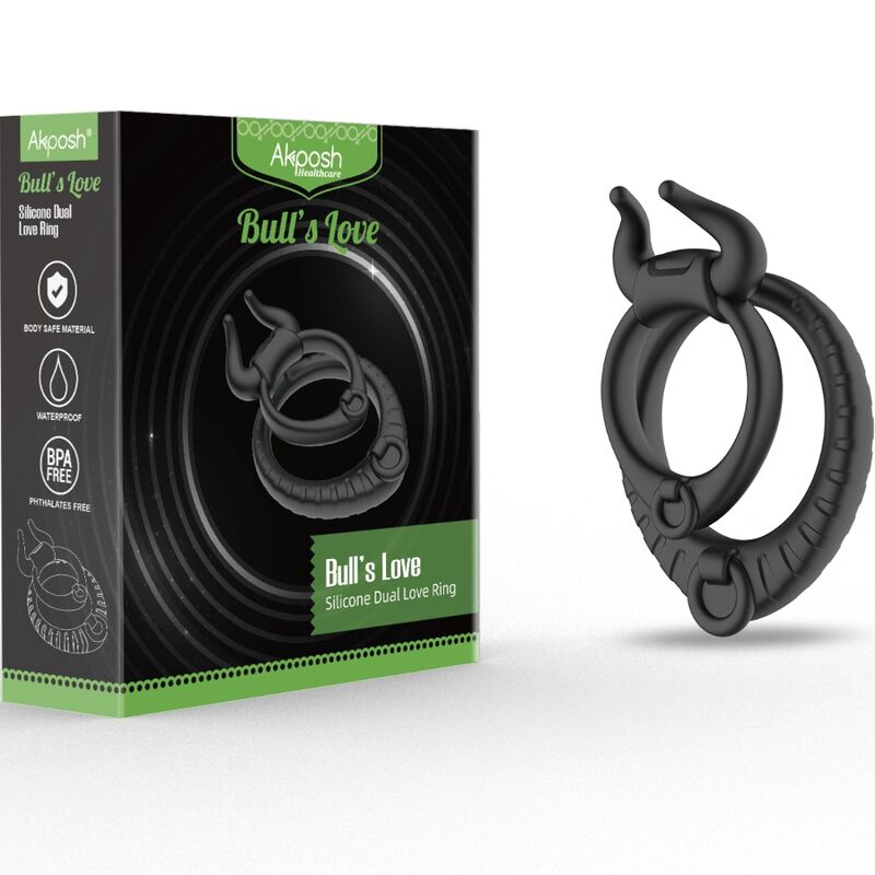 ARMONY - BAGUE NOIRE BULL'S PASSION