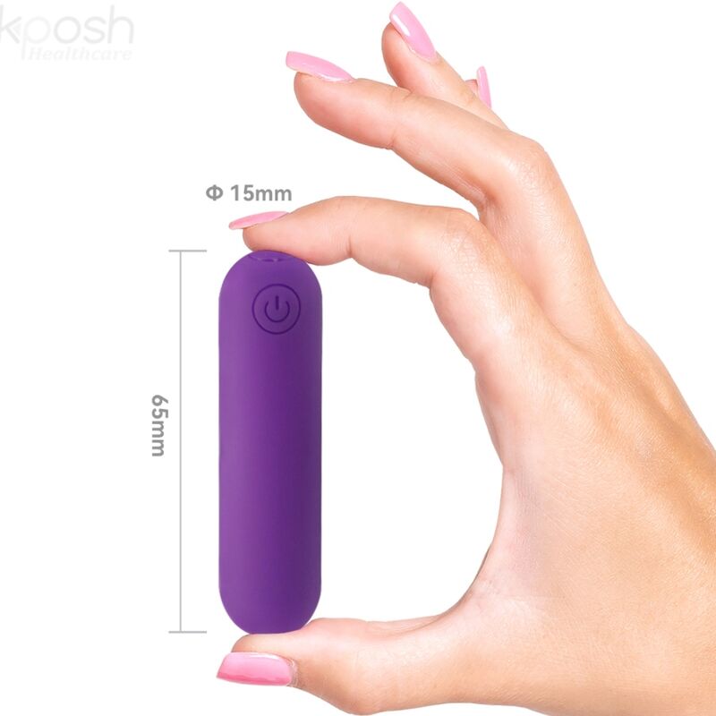 ARMONY - SPLASH JOLINE BULLET VIBRANT EN SILICONE TÉLÉCOMMANDE 10 VIBRATIONS 6,5 X 1,5 CM VIOLET