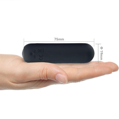 ARMONY - SPLASH JOIE BULLET VIBRANT EN SILICONE TÉLÉCOMMANDE 10 VIBRATIONS 75 X 19 CM NOIR