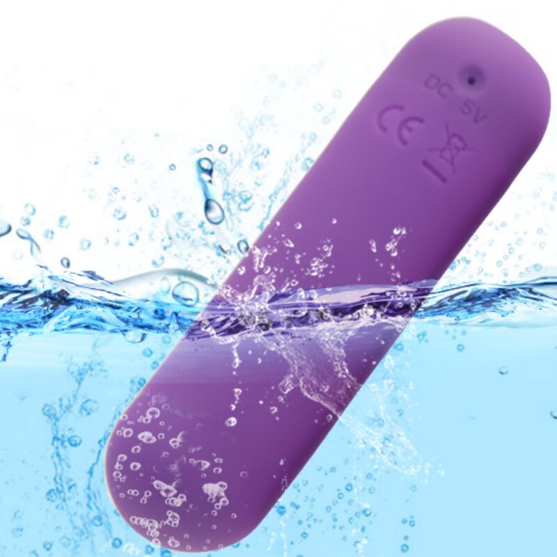 ARMONY - SPLASH JOIE BULLET VIBRANT EN SILICONE TÉLÉCOMMANDE 10 VIBRATIONS 75 X 19 CM VIOLET