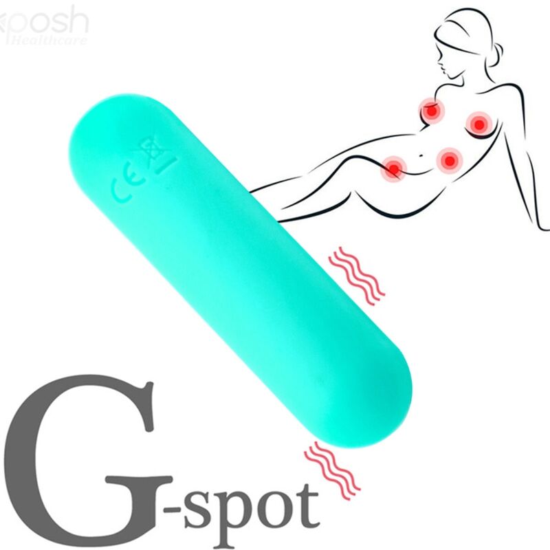 ARMONY - SPLASH HAHA BULLET VIBRANT EN SILICONE 10 VIBRATIONS 75 X 19 CM VERT