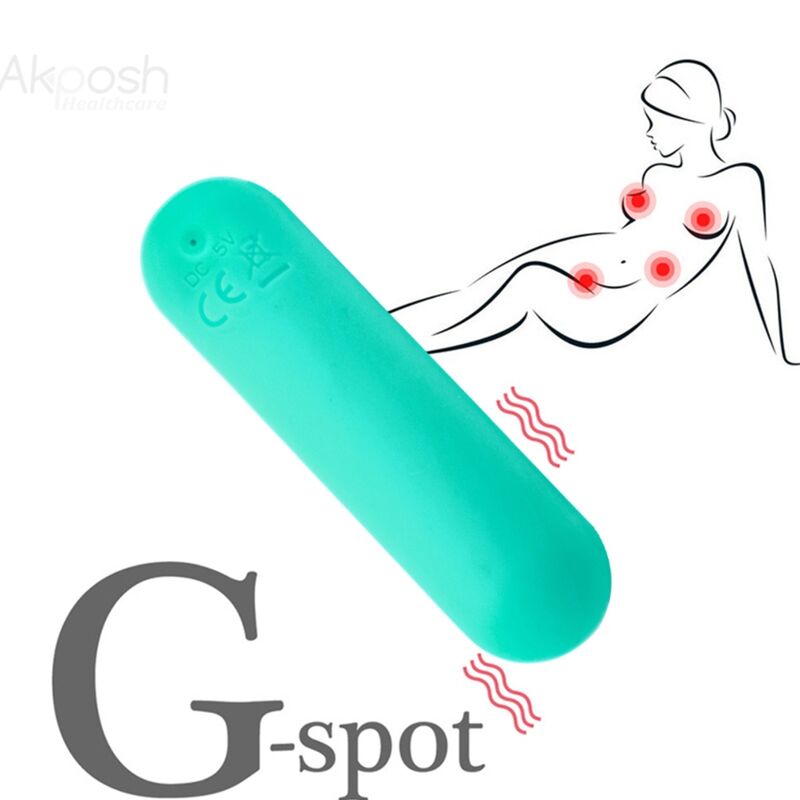 ARMONY - SPLASH JOIE BULLET VIBRANT EN SILICONE TÉLÉCOMMANDE 10 VIBRATIONS 75 X 19 CM VERT