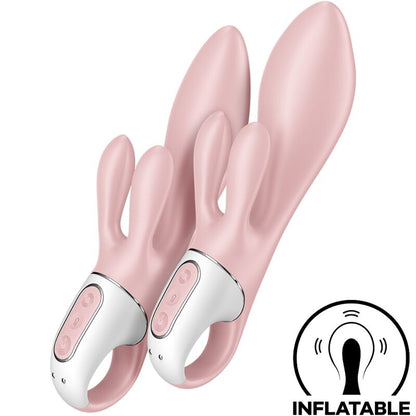 SATISFYER - AIR PUMP BUNNY 3 INFLATABLE VIBRATING RABBIT PINK