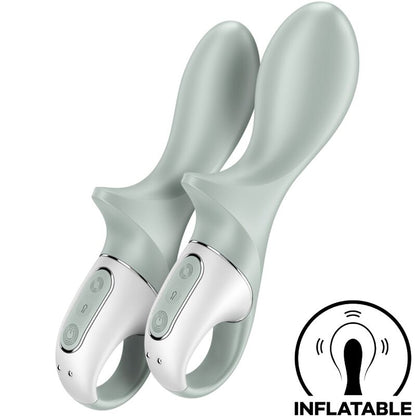 SATISFYER - AIR PUMP BOOTY 3 VIBRATEUR ANAL GONFLABLE VERT GRIS