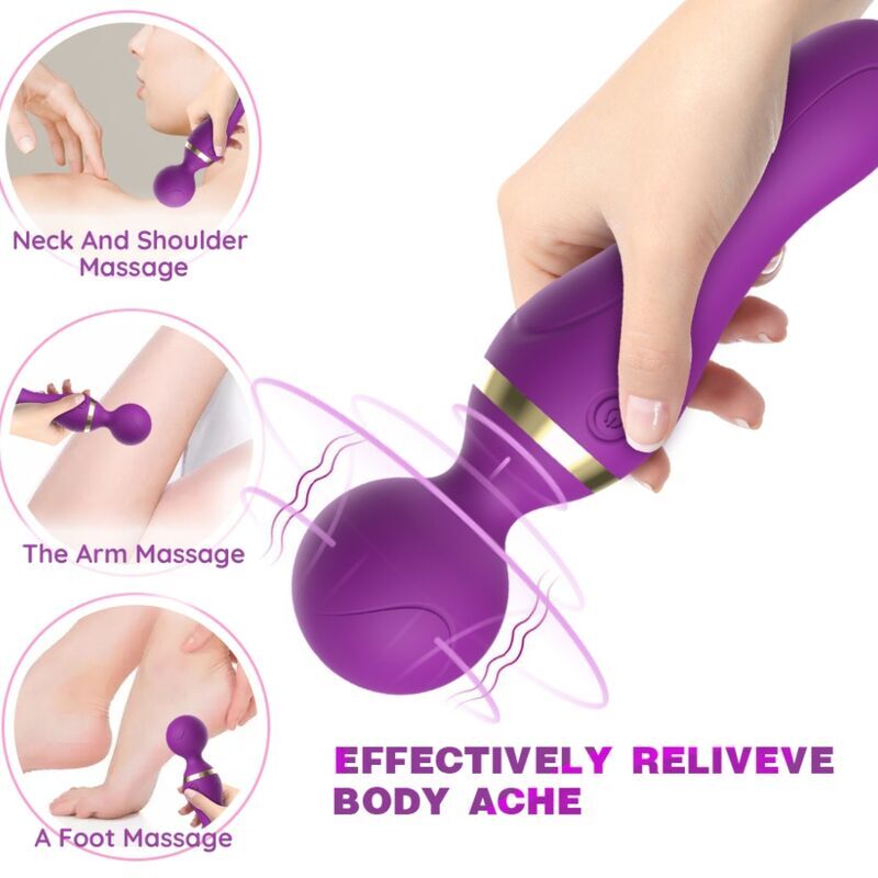 ARMONY - FREEZA MASSAGER & VIBRATOR SUPER FLEXIBLE HEAD PURPLE