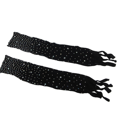 SUBBLIME - 952174 Body résille avec gants et diamants, noir, taille unique