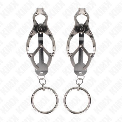 KINK - JAPANESE STYLE NIPPLE CLAMPS WITH SILVER RINGS