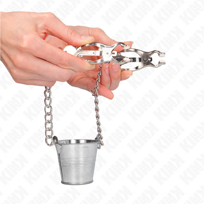 KINK - SILVER CUBE NIPPLE CLAMPS