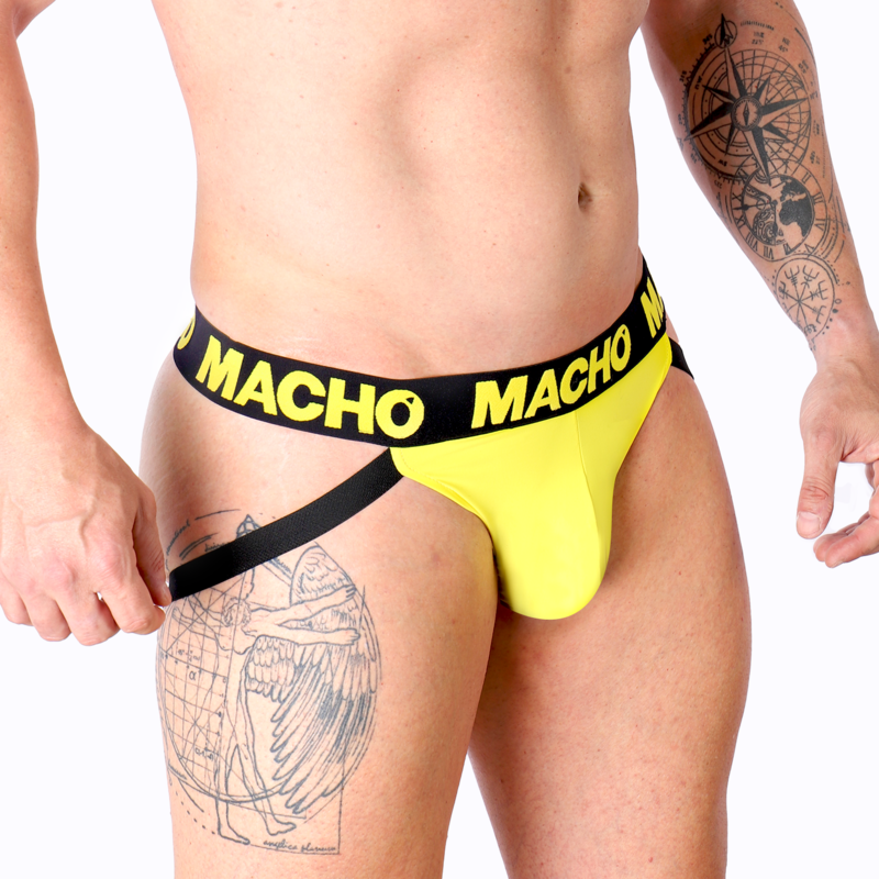 MACHO - MX25A JOCK LYCRA YELLOW S