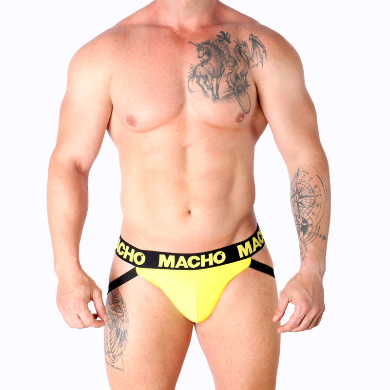 MACHO - MX25A JOCK LYCRA YELLOW S