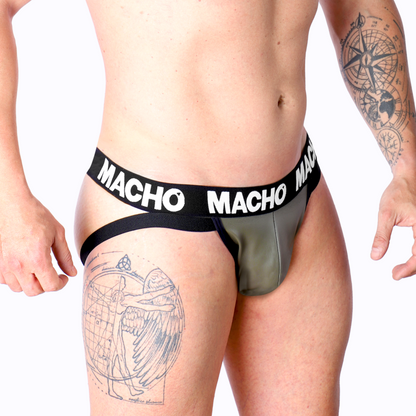 MACHO - MX27GR JOCK PIEL GRIS BEIGE S