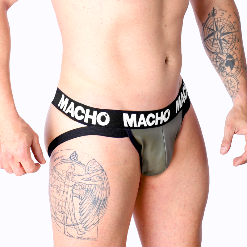 MACHO - MX27GR JOCK PIEL GRIS BEIGE S