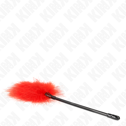 KINK - PLUMES ROUGES À CHATOUILLER UTILISÉES POUR KIT DE BONDAGE 27 CM