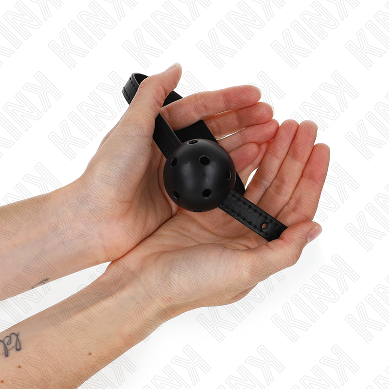 KINK - BÂILLON-BALLE 4,5 CM RESPIRANT SIMPLICITY NOIR 62 x 1,5 CM