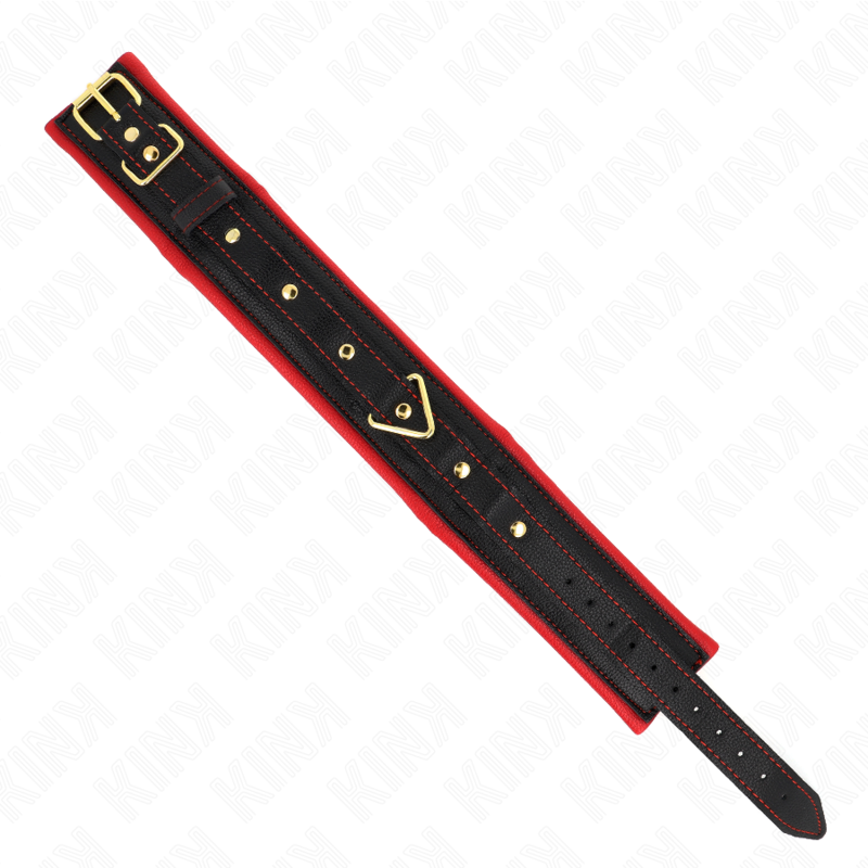 KINK - COLLIER-LAISSE RÉGLABLE EN TISSU UNI 33-48 CM X 5,7 CM