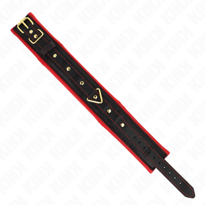 KINK - COLLIER-LAISSE RÉGLABLE EN TISSU UNI 33-48 CM X 5,7 CM