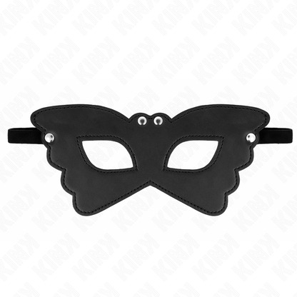 KINK - BUTTERFLY-SHAPED LEATHERETTE MASK 20 x 9 CM