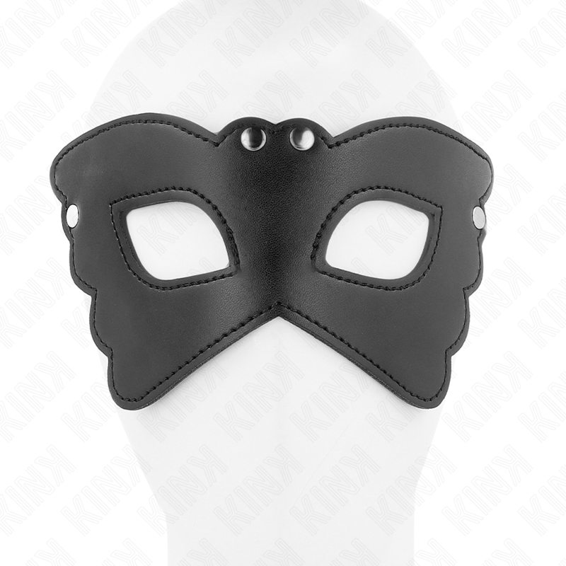 KINK - BUTTERFLY-SHAPED LEATHERETTE MASK 20 x 9 CM