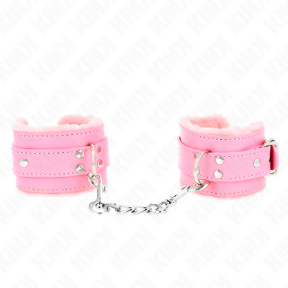 KINK - BRACELETS DOUBLÉS ROSE AVEC SANGLE ROSE RÉGLABLE 20-29 CM X 5,5 CM