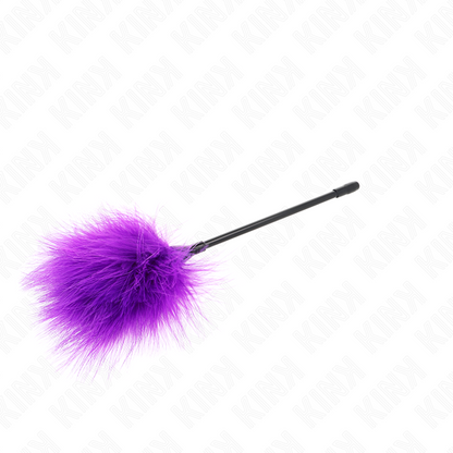 KINK - PLUMES VIOLETTES POUR CHATOUILLER UTILISÉES POUR KIT DE BONDAGE 27 CM