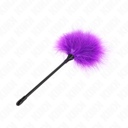KINK - PLUMES VIOLETTES POUR CHATOUILLER UTILISÉES POUR KIT DE BONDAGE 27 CM