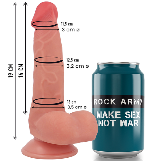 ROCKARMY - FOX 19 CM -O- 3,2 CM SILICONE LIQUIDE DOUBLE DENSITÉ