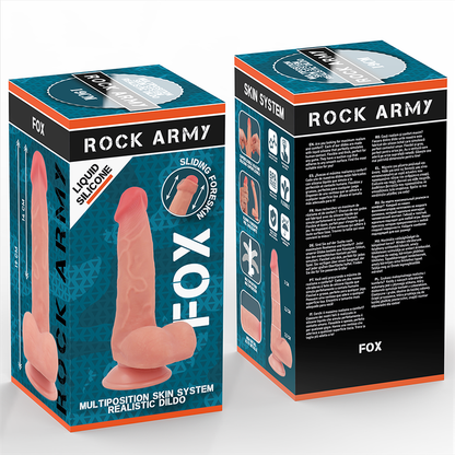 ROCKARMY - FOX 19 CM -O- 3,2 CM SILICONE LIQUIDE DOUBLE DENSITÉ