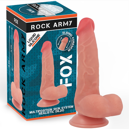 ROCKARMY - FOX 19 CM -O- 3,2 CM SILICONE LIQUIDE DOUBLE DENSITÉ