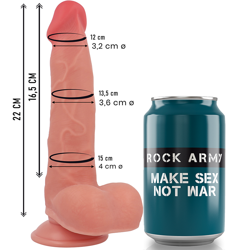 ROCKARMY - RANGER 22 CM -O- 3,6 CM SILICONE LIQUIDE DOUBLE DENSITÉ