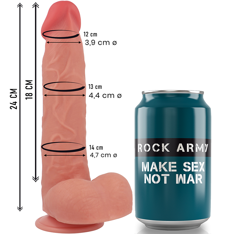 ROCKARMY - RAPTOR 24 CM -O- 4,4 CM SILICONE LIQUIDE DOUBLE DENSITÉ