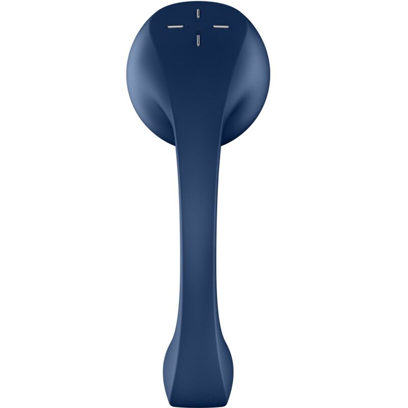 SATISFYER - PRO+ WAVE 4 STIMULATEUR POINT G ET AIR PULSE APPLICATION GRATUITE BLEU FONCÉ