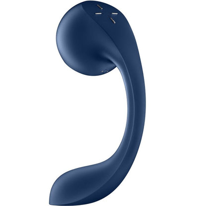 SATISFYER - PRO+ WAVE 4 STIMULATEUR POINT G ET AIR PULSE APPLICATION GRATUITE BLEU FONCÉ