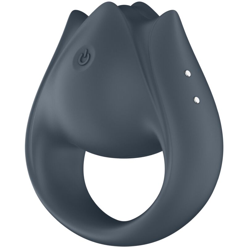 SATISFYER - PERFECT PAIR 2 MULTIVIBRATEUR 2 EN 1 ANNEAU PÉNITENSIF ET STIMULATEUR DE DOIGTS GRIS