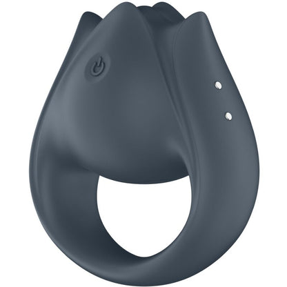 SATISFYER - PERFECT PAIR 2 MULTIVIBRATEUR 2 EN 1 ANNEAU PÉNITENSIF ET STIMULATEUR DE DOIGTS GRIS