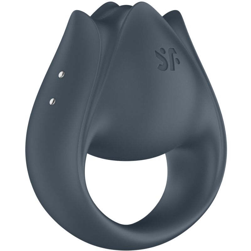 SATISFYER - PERFECT PAIR 2 MULTIVIBRATEUR 2 EN 1 ANNEAU PÉNITENSIF ET STIMULATEUR DE DOIGTS GRIS