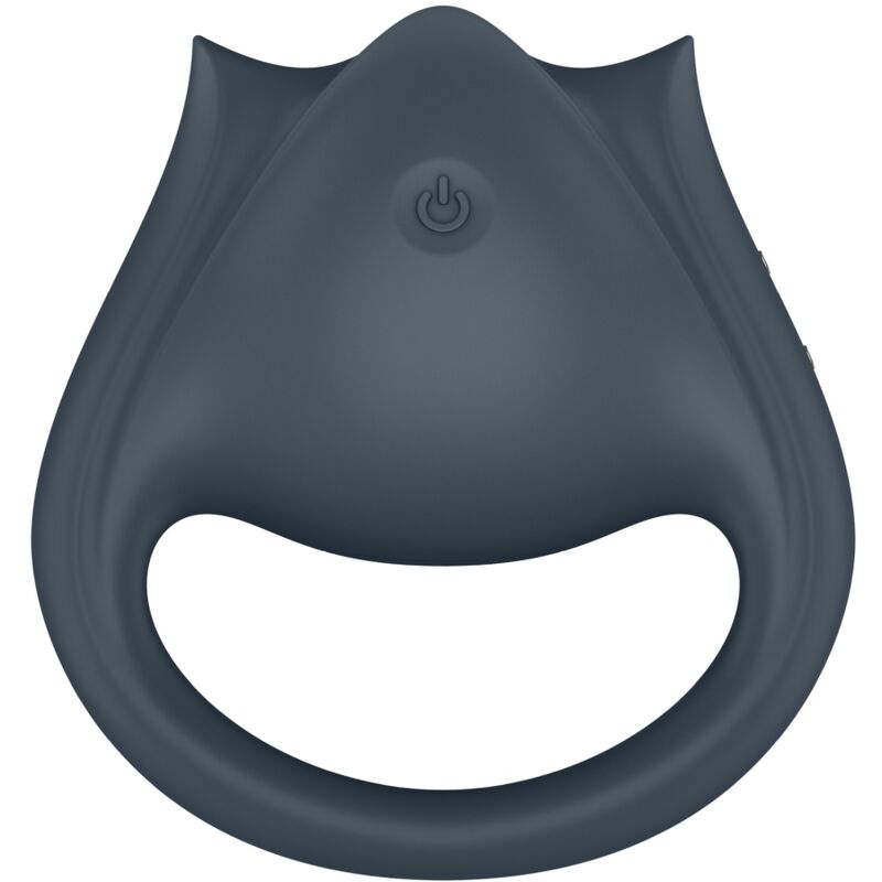 SATISFYER - PERFECT PAIR 2 MULTIVIBRATEUR 2 EN 1 ANNEAU PÉNITENSIF ET STIMULATEUR DE DOIGTS GRIS