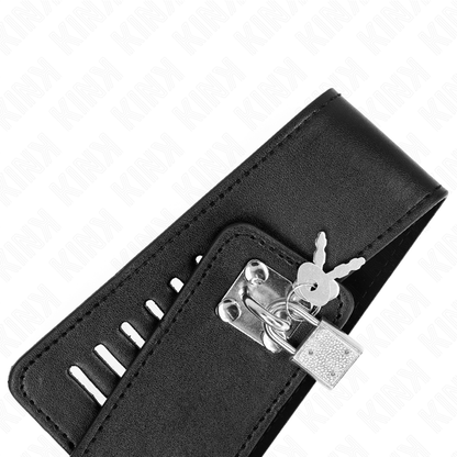 KINK - COLLIER AVEC LAISSE 116 CM MODÈLE 2 RÉGLABLE 36-43 CM X 5 CM